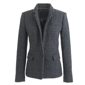 J. Crew Regent Houndstooth Wool Blazer, Size 8